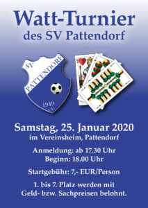Watt-Turnier SV Pattendorf @ Sportheim SV Pattendorf